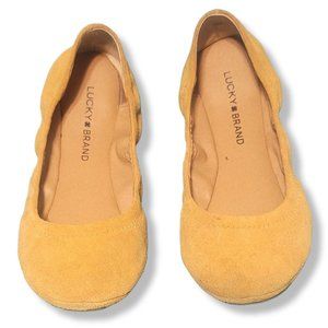 LUCKY BRAND Size 8 Mustard Yellow Flats